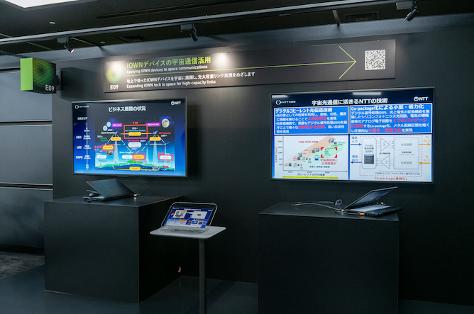 IOWNデバイスの宇宙通信活用