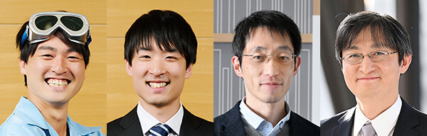 （左から）岡本　拓也／永井　恒平／眞田　治樹／小栗　克弥
