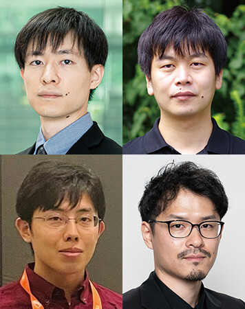 （上段左から）千々和　大輝／熊谷　充敏（下段左から）足立　一樹／井田　安俊