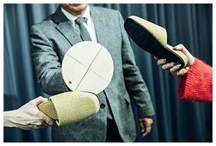 Fig. 3. Translation of table tennis (Photo by K. Nishida).