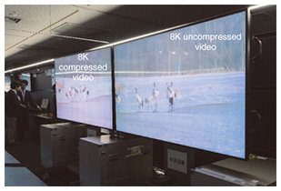 Fig. 3. Transmission of 8K video content.