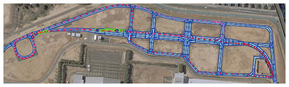 Fig. 5. Demonstration experiment field: Jtown.