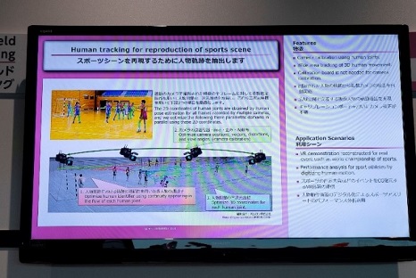 Fig7：Use for extraction and analysis of human movements and creation of VR content from videos captured using multiple cameras
