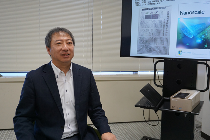 Dr. Nakashima being interviewed
