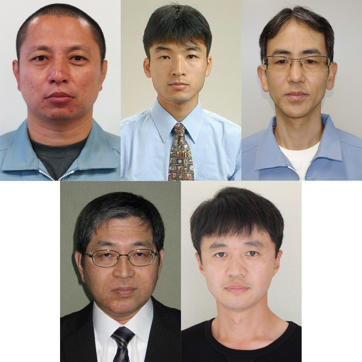 （上段左から）川村　宗範／坂本　尊／赤毛　勇一<br>（下段左から）上野　雅浩／岡　宗一