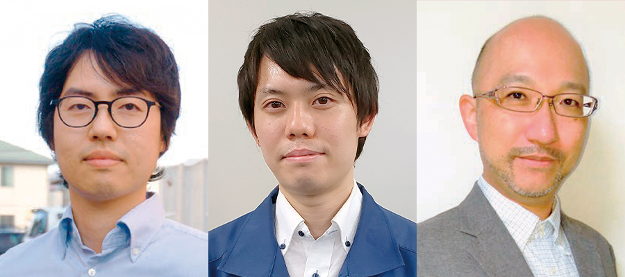 （左から）上庄　拓哉／石井　龍太／津田　昌幸