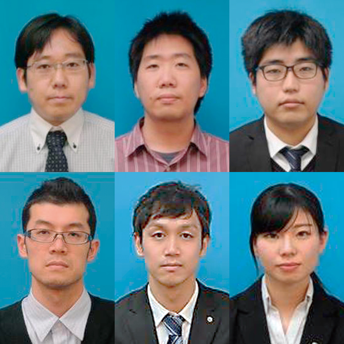 （上段左から）徳永　裕己／鈴木　泰成／遠藤　傑<br>（下段左から）西巻 　陵／北川　冬航／為近　彩智