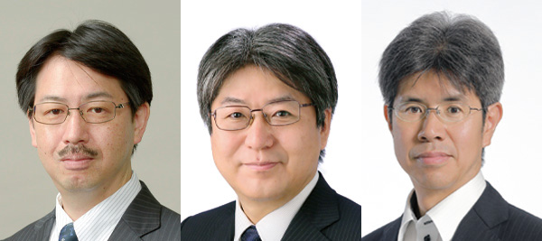 （左から）岡田　顕／木原　誠司／岡崎 義勝