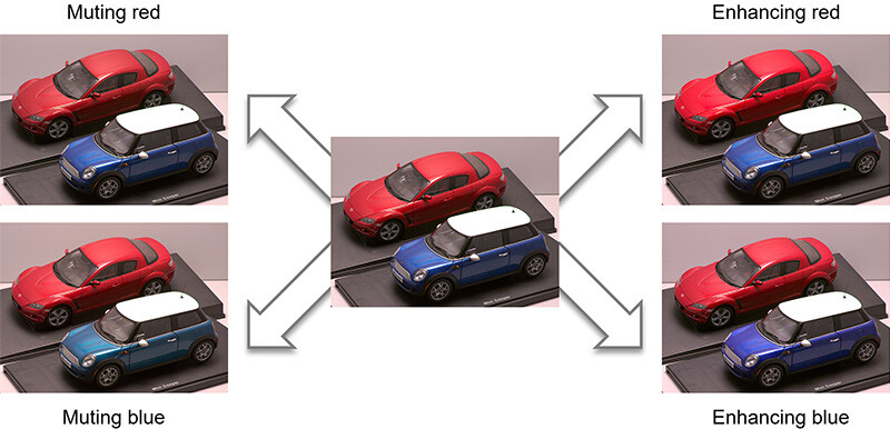Fig. 2a: Coloring simulation