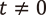 t≠0