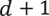 d+1
