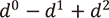 d⁰-d¹+d²