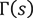 Γ(s)