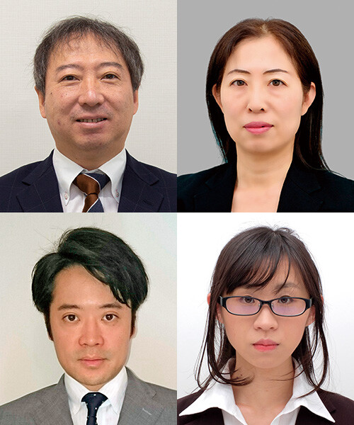 （上段左から）中島 　寛／瀬山　倫子（下段左から）田島　卓郎／江口　佳那