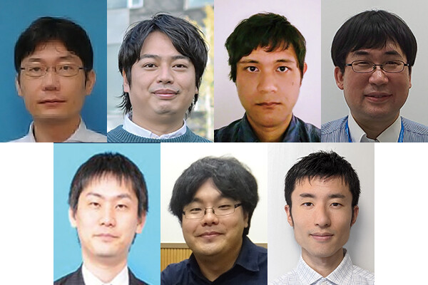（上段左から）深山　篤／石井　亮／森川　輝／能登　肇（下段左から）永徳　真一郎／井島　勇祐／金川　裕紀