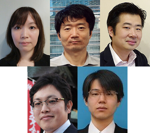 （上段左から）杉本　志織／長尾　慈郎／安田　幹（下段左から）菊池　亮／市川　敦謙