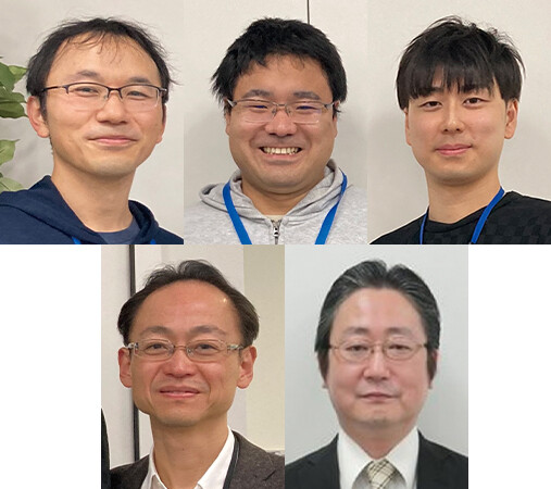 （上段左から）倉沢　央／槇　俊孝／松井　一真（下段左から）富田　準ニ／藤波　崇志