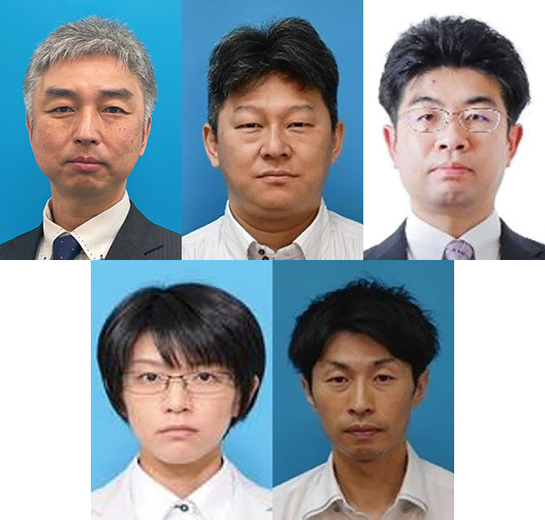 （上段左から）川高　順一／馬場　孝之／石原　浩一（下段左から）岩城　亜弥子／齊藤　浩太郎