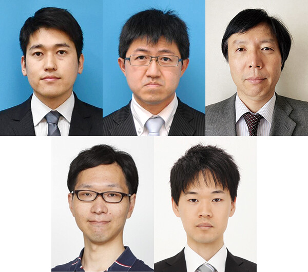 （上段左から）原　佑輔／伊集院　明／山下　康治（下段左から）前田　健太／鈴木　璃人