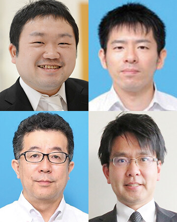 （上段左から）加納　寿美／松井　宗大（下段左から）徳安　朋浩／山下　史洋