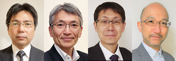 （左から）木坂　由明／清水　俊幸／佐々木　雄三／津田　昌幸