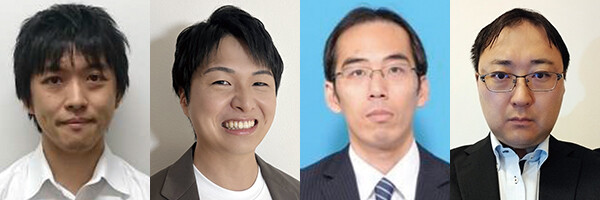 （左から）下田　晃弘／濱上　立季／金子　慎／松川　達哉
