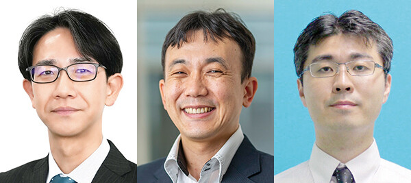 （左から）谷口　友宏／山崎　仁／阿部　順一