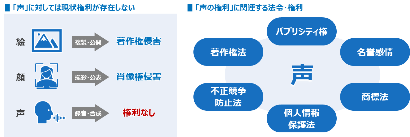 現行法における「声」の保護